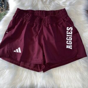 Adidas Women's Maroon Aggies Sports Shorts